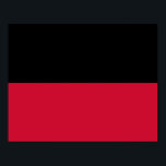 Poster Bandeira de Nijmegen<br><div class="desc">Bandeira de Nijmegen,  Países Baixos A bandeira é constituída por duas faixas horizontais de largura igual,  a mais alta preta e a mais baixa vermelha</div>