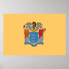 Poster Bandeira de Nova Jersey