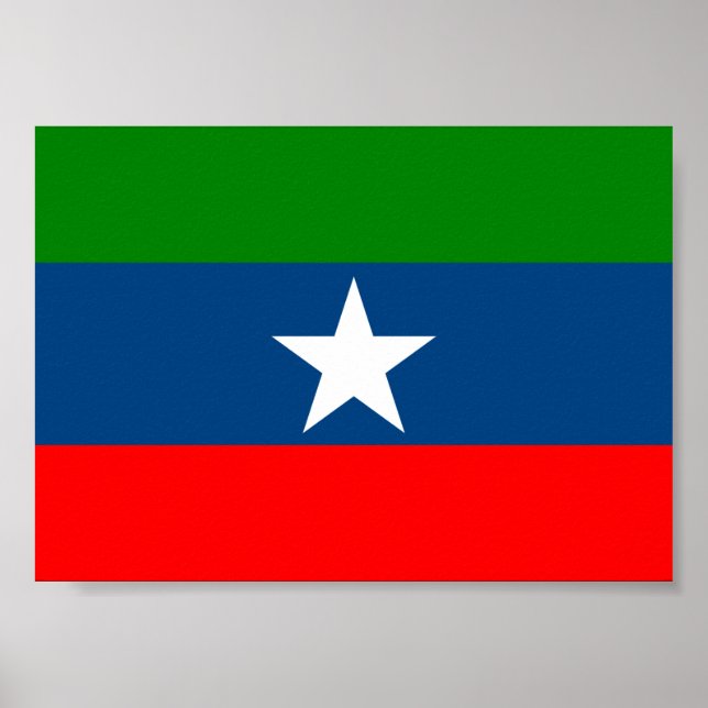 Poster Bandeira de Ogaden (Frente)
