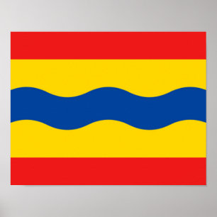 Poster Bandeira de Overijssel
