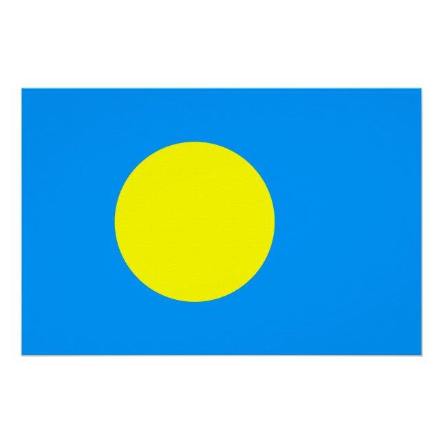 Pôster Bandeira de Palau (Frente)