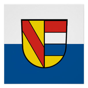 Pôster bandeira de Pforzheim cidade alemanha símbolo embl