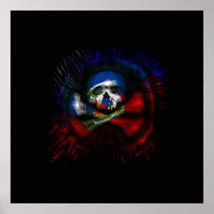 Poster Bandeira de pirata haitiana