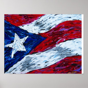 Poster Bandeira de Porto Rico