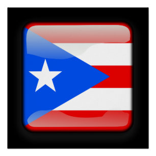 Pôster Bandeira de Porto Rico