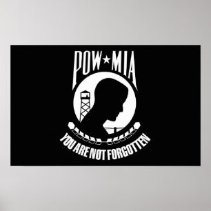 Poster Bandeira de POW-MIA