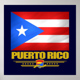 Poster Bandeira de Puerto Rico