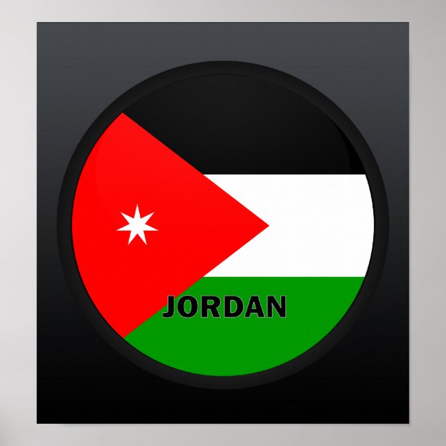 Pôster Bandeira de qualidade do Fórum da Jordânia (Frente)