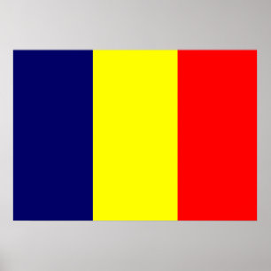Pôster Bandeira de República do Tchad