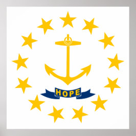 Poster Bandeira de Rhode Island (Estado dos EUA)