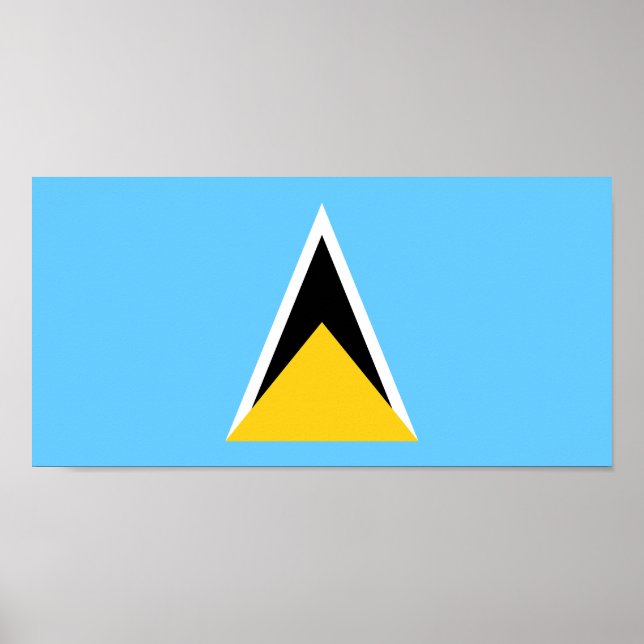 Poster Bandeira de Santa Lúcia (Frente)