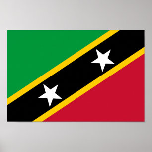 Poster Bandeira de São Cristóvão e Nevis