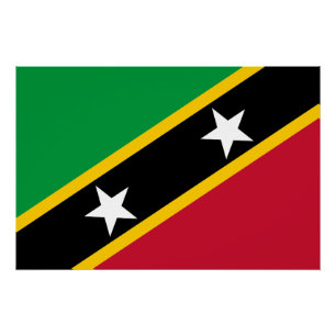 Pôster Bandeira de São Cristóvão e Nevis