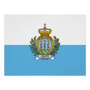 Pôster Bandeira de São Marinho