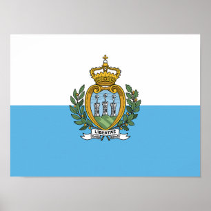 Poster Bandeira de São Marinho