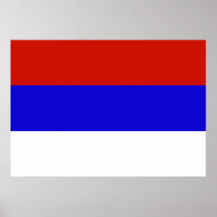 Pôster Bandeira de Serbia