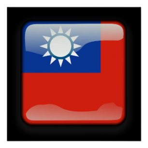 Pôster Bandeira de Taiwan