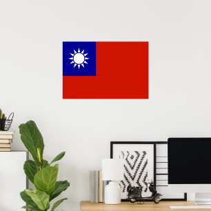Poster Bandeira de Taiwan