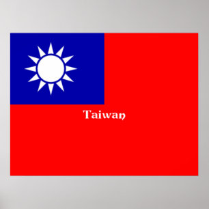 Poster Bandeira de Taiwan