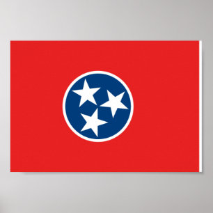 Pôster Bandeira de Tennessee
