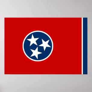 Pôster Bandeira de Tennessee