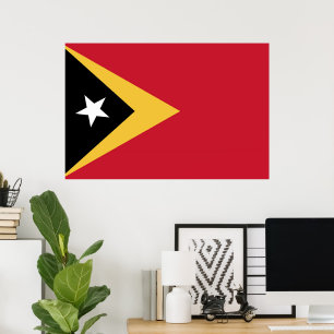 Poster bandeira de Timor Leste