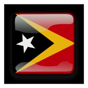 Pôster Bandeira de Timor-Leste