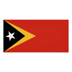 Pôster Bandeira de Timor-Leste