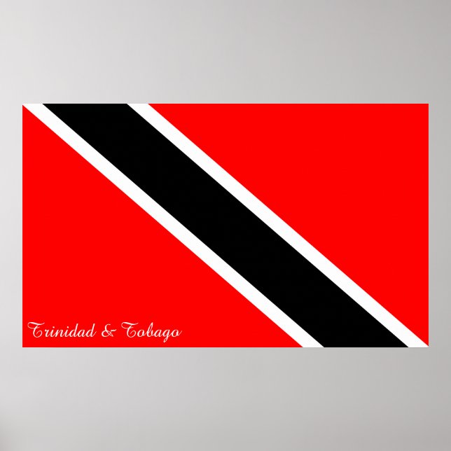 Pôster Bandeira de Trinidad e Tobago (Frente)