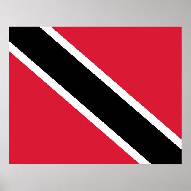 Poster Bandeira de Trinidad e Tobago (Frente)