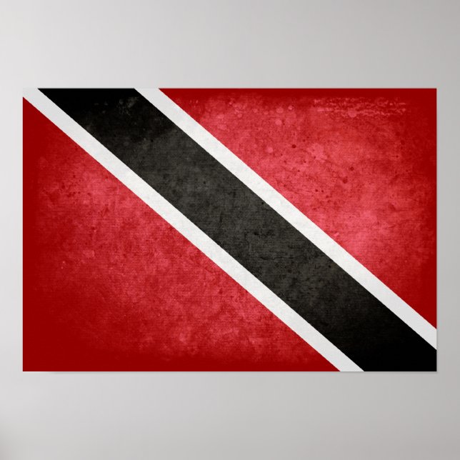 Pôster Bandeira de Trinidad e Tobago (Frente)