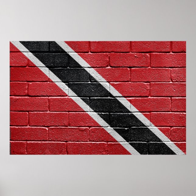 Pôster Bandeira de Trinidad e Tobago (Frente)
