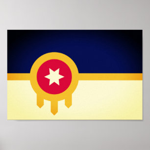 Poster Bandeira de Tulsa, Oklahoma