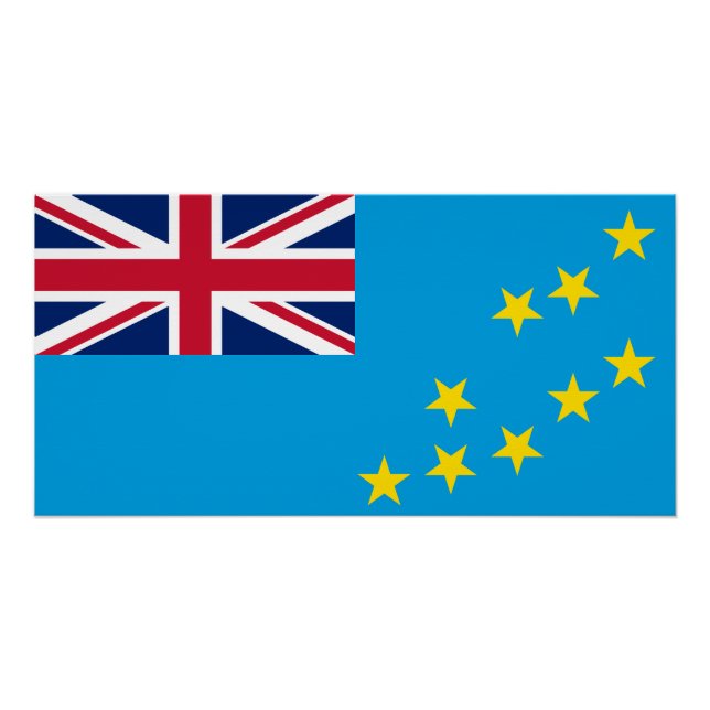 Pôster Bandeira de Tuvalu (Frente)