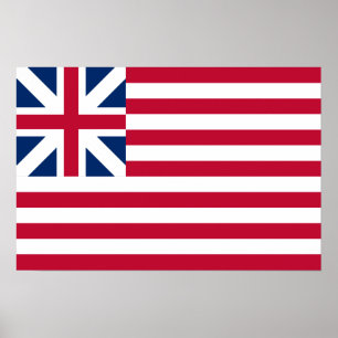 Poster Bandeira de união grande