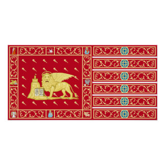 Pôster Bandeira de Veneza, Itália (Veneza, Veneto, Itália
