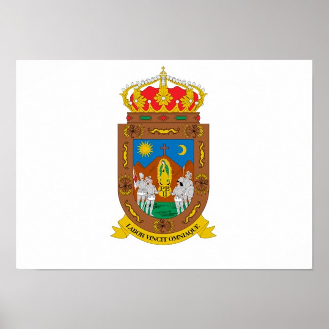 Poster Bandeira de Zacatecas (Frente)
