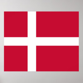Poster Bandeira Dinamarquesa