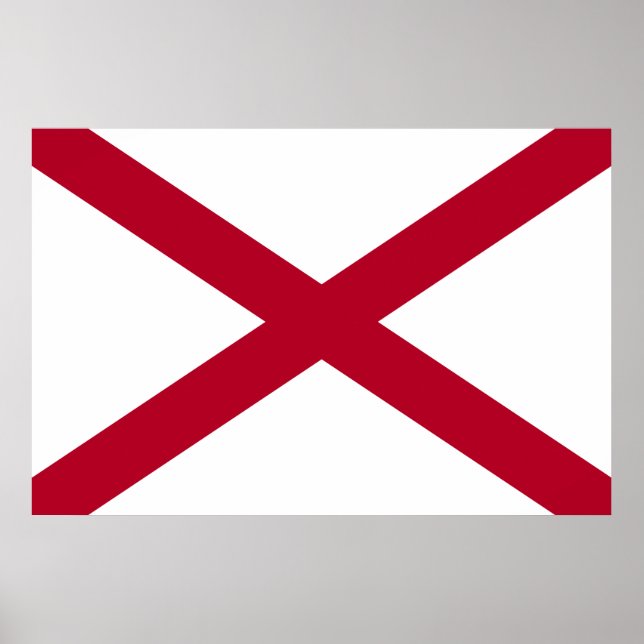 Poster bandeira do Alabama (Frente)