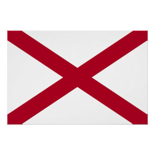 Pôster Bandeira do Alabama