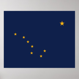 Poster Bandeira do Alasca