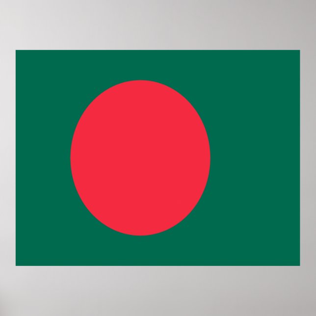 Poster Bandeira do Bangladesh (Frente)