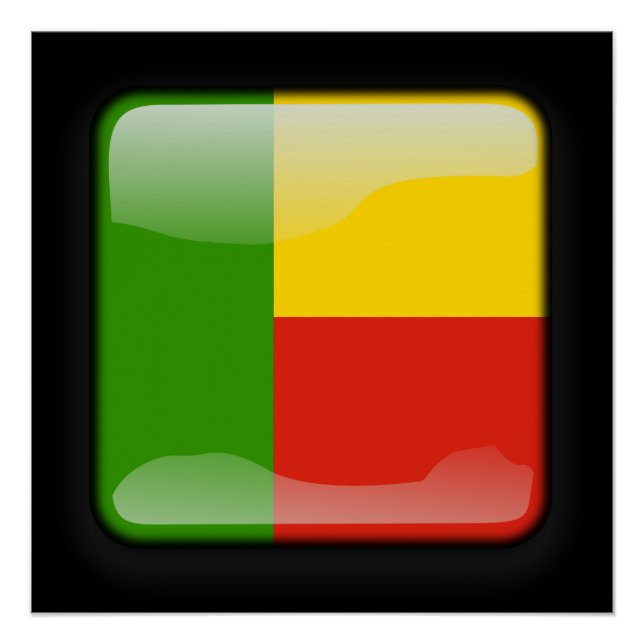 Pôster Bandeira do Benim (Frente)