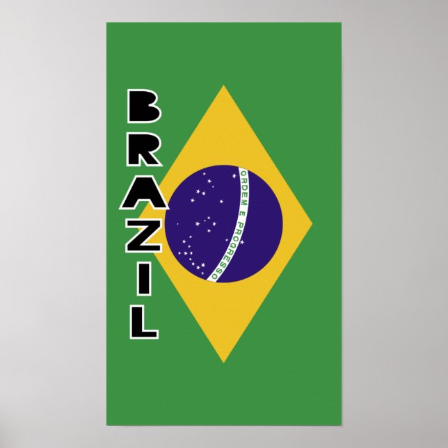 Poster Bandeira do Brasil (Frente)