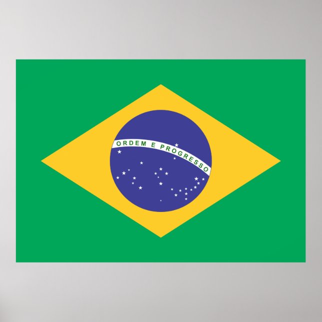 Pôster bandeira do Brasil (Frente)