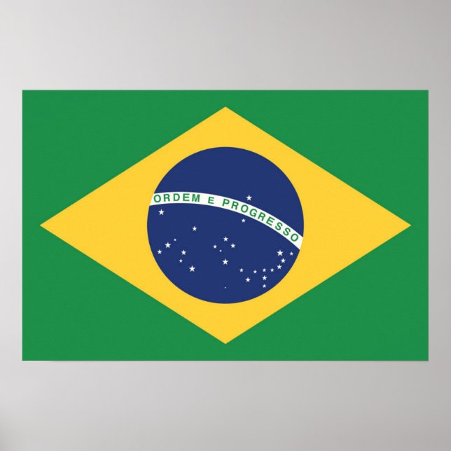 Poster Bandeira do Brasil (Frente)