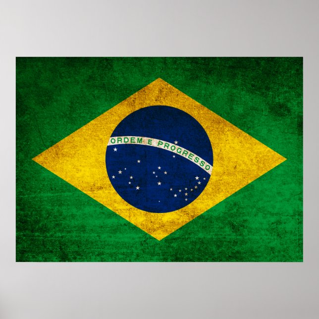 Pôster Bandeira do Brasil (Frente)