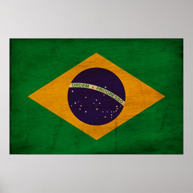 Pôster Bandeira do Brasil (Frente)