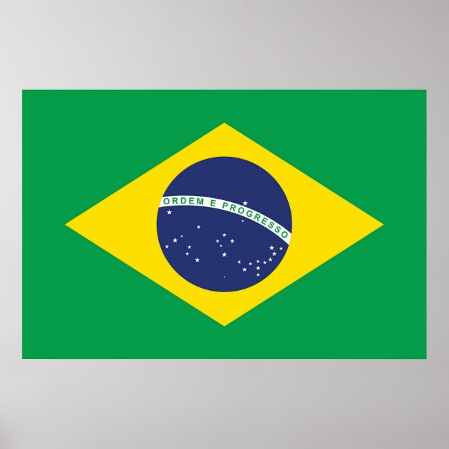 Poster Bandeira do Brasil (Frente)