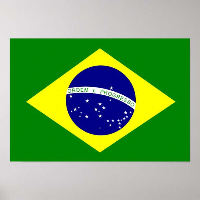 Poster Bandeira do Brasil (Frente)